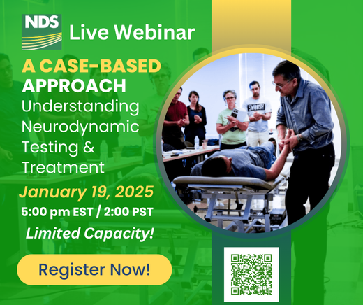 Webinar Announcement: A Case-Based Approach to Understanding Neurodynamics Testing and Treatment